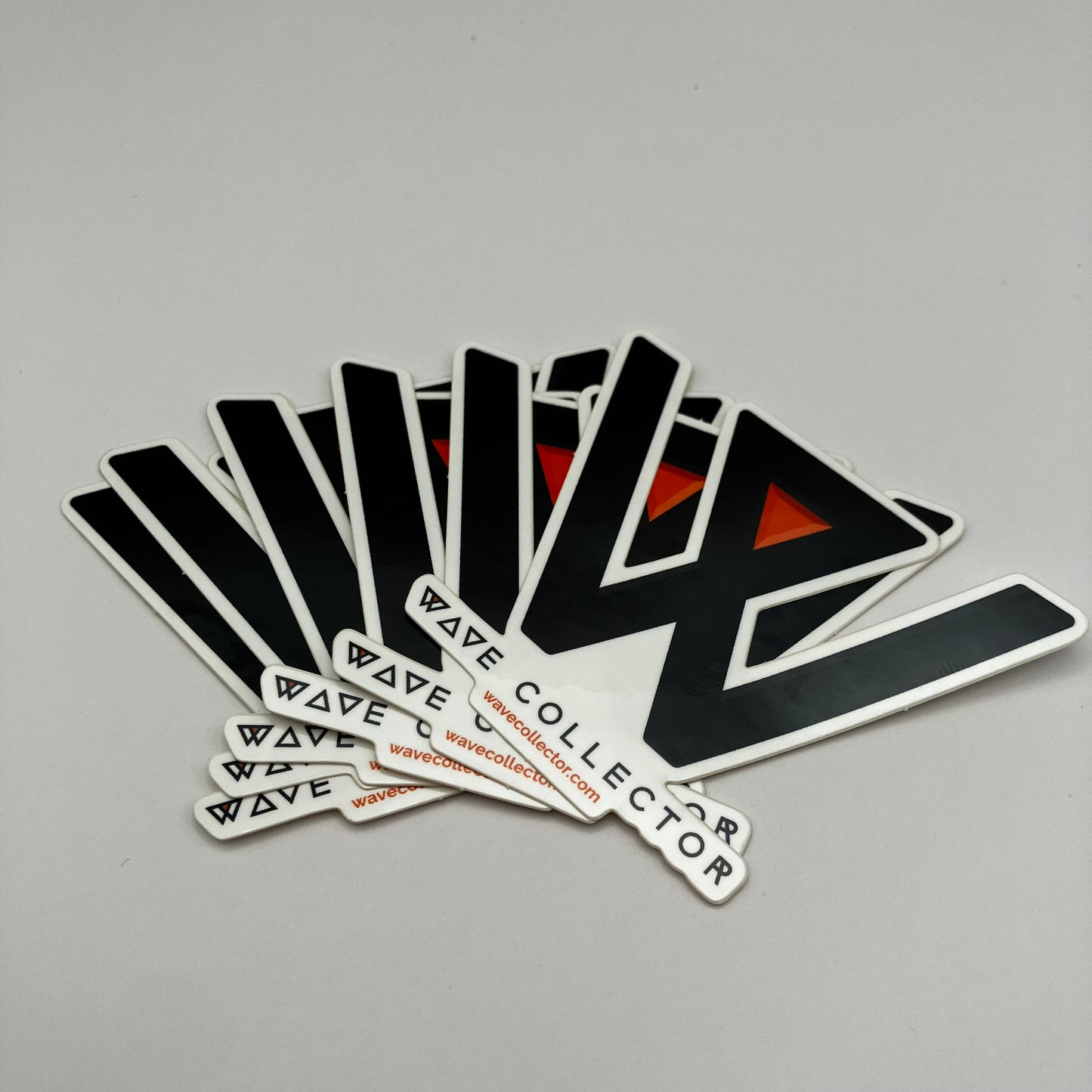 Wave Collector Stickers (White) - Pack of 5